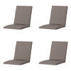 GARTENSTUHLKISSEN Manchester 97/49 cm 4er-Set - Taupe, Textil (49/6/97cm) - Madison