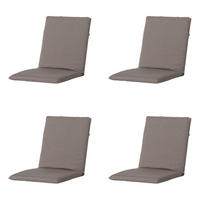 GARTENSTUHLKISSEN Manchester 97/49 cm 4er-Set - Taupe, Textil (49/6/97cm) - Madison