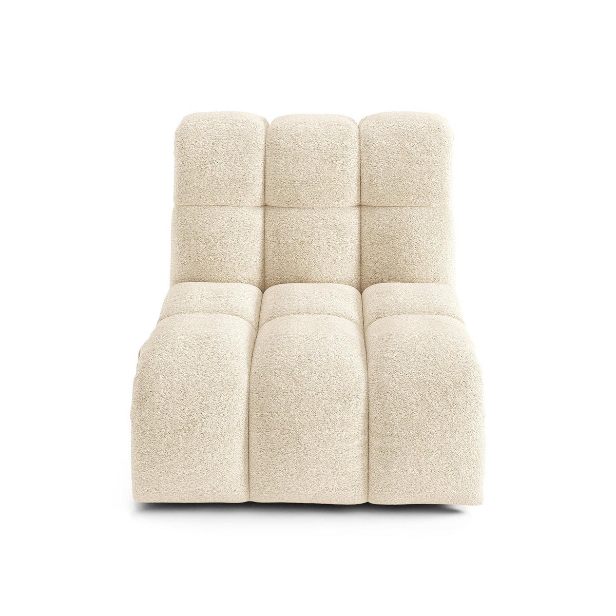MODULARER Drehsessel SEVEN Bouclé-Stoff Beige 81cm - Beige, Textil (81/77/98cm) - Premium Interiors