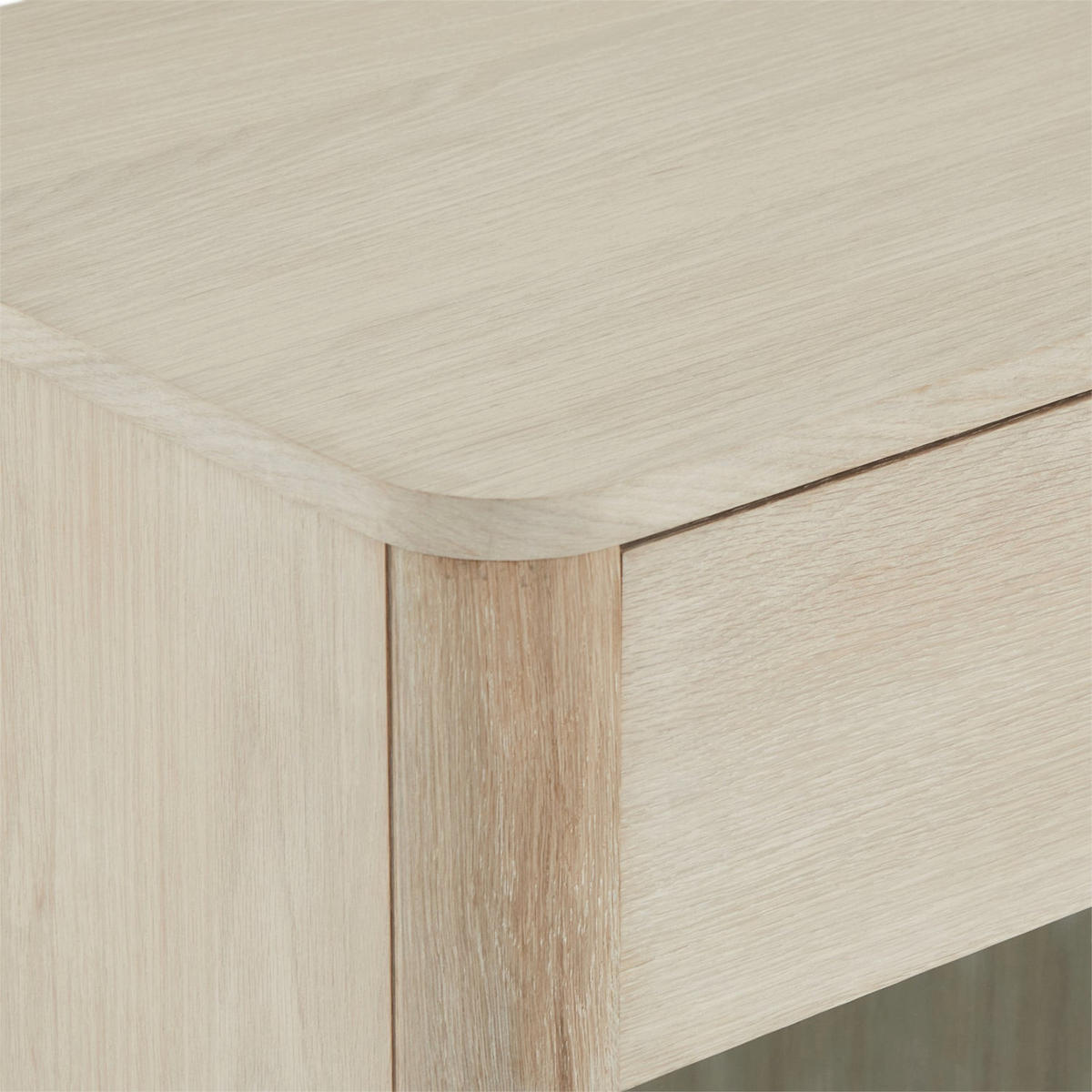 HIGHBOARD Eiche massiv - Eichefarben, Holz (123/146/45cm) - Furnhouse