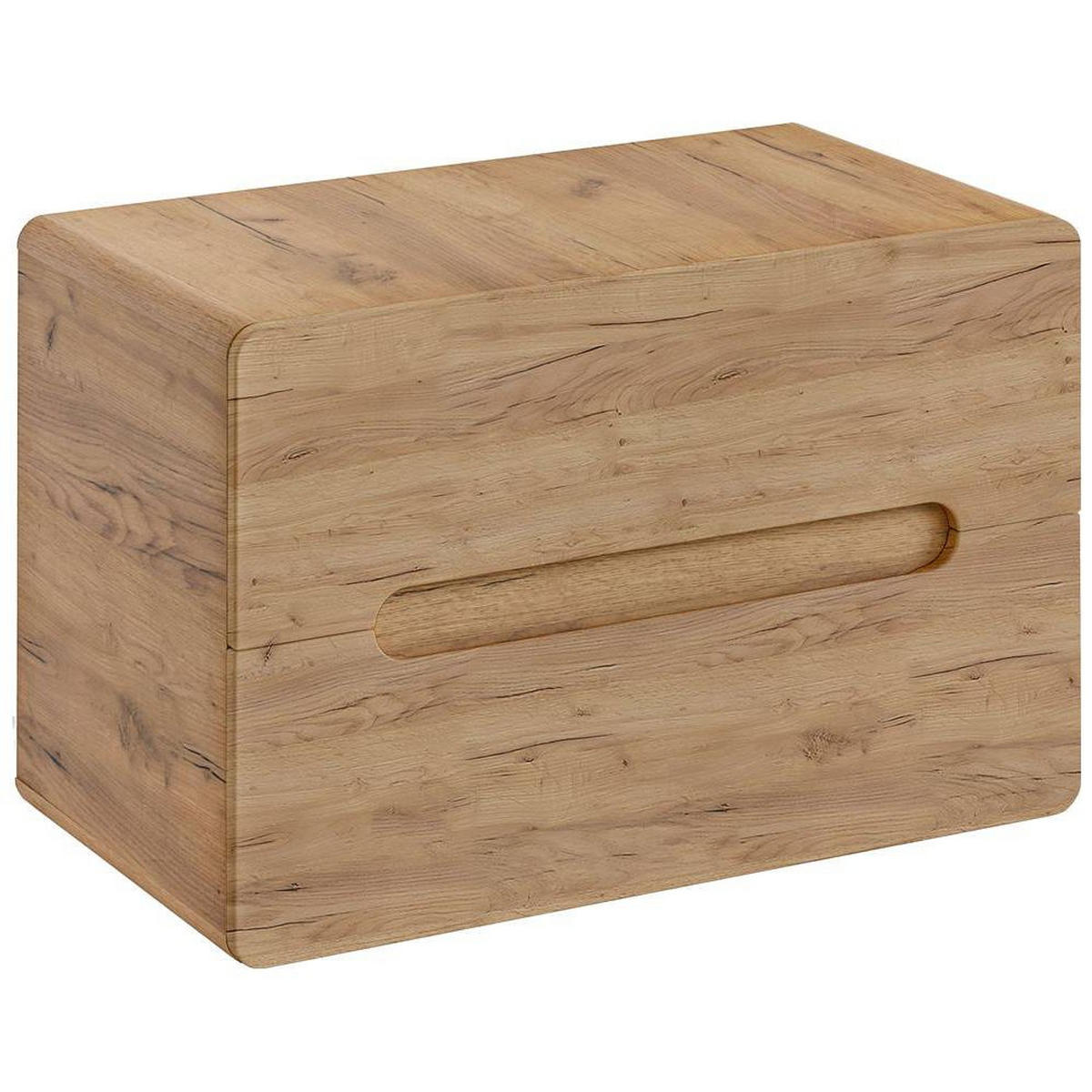 WASCHBECKENSCHRANK Luton-56 - Braun, Holzwerkstoff (80/53/46cm) - Lomado