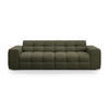 SOFA Kendal aus strukturiertem Stoff amazonasgrün 4 Sitzplätze - Waldgrün, Textil (255/79/103cm) - Micadoni