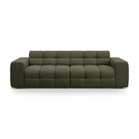 SOFA Kendal aus strukturiertem Stoff amazonasgrün 4 Sitzplätze - Waldgrün, Textil (255/79/103cm) - Micadoni
