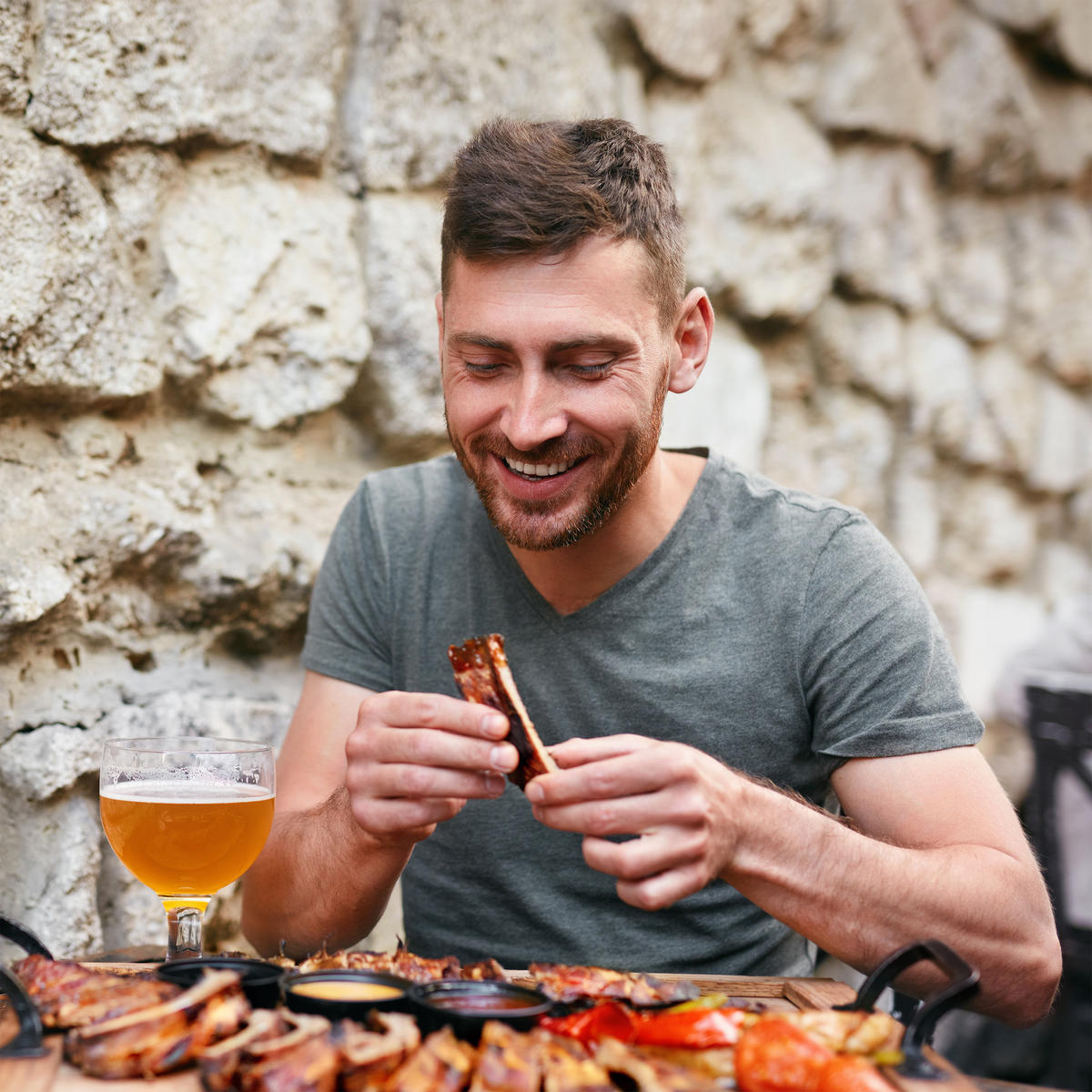 RIPPCHENHALTER - Silberfarben, Metall (44.5/11.5/18.5cm) - Relaxdays