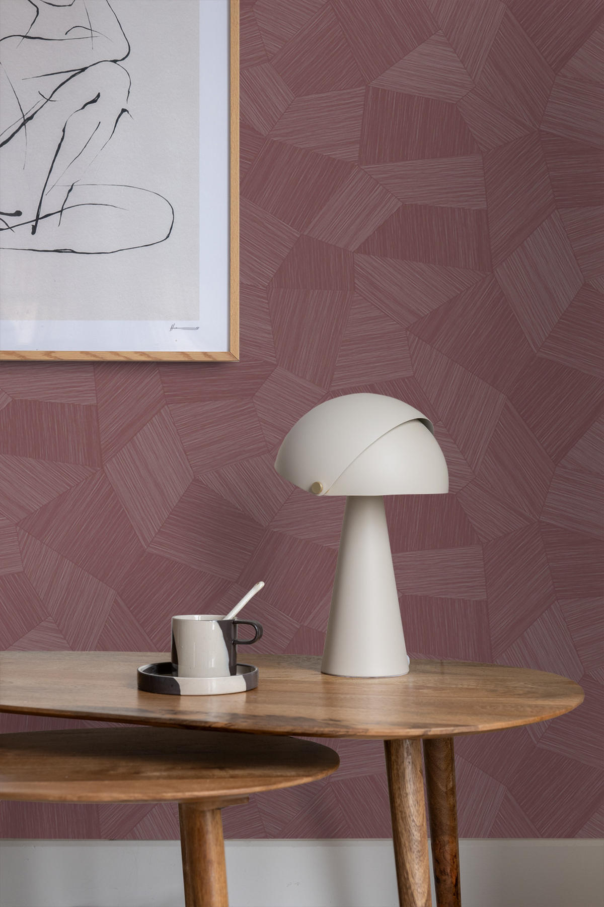 TAPETE 3D-Muster 50 x 900 cm - Lila, Papier (50/900cm) - Origin Wallcoverings