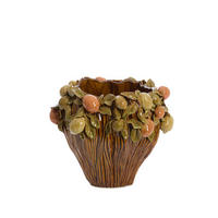 VASE Lemoni Braun Ø38/33 cm - Braun, Keramik (33cm) - Light & Living