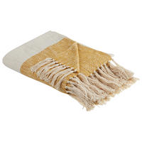 DECKE Beige Salme 130/170 cm - Beige, Naturmaterialien/Textil (130/170cm) - Beliani