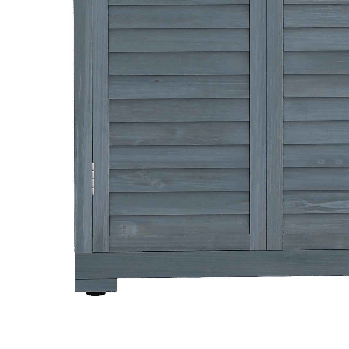 GERÄTESCHUPPEN DE-17578 2 Jalousietüren mit Bitumendach Grau - Grau, Holz (87/160/46.5cm) - ComfortXL