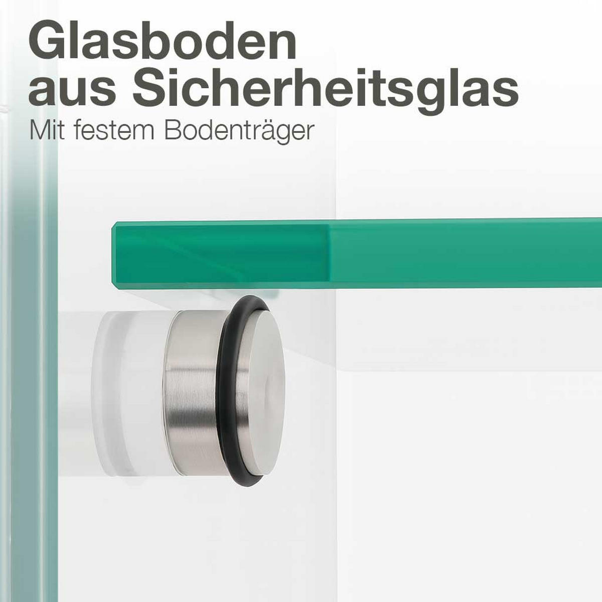 KUNSTVITRINE 36/125/47 cm mit Schiebetür, Schloss & Einlegeboden - Transparent, Glas (125/47/36cm) - K-Möbel