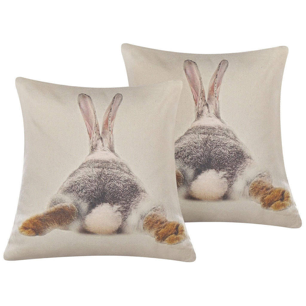 PERNĂ DECORATIVĂ set de 2 taupe 45/45 cm Buxus