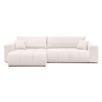 ECKSOFA OFI mit Schlaffunktion und Bettkasten Creme - Creme, Holzwerkstoff/Kunststoff (278/145cm) - Idohome
