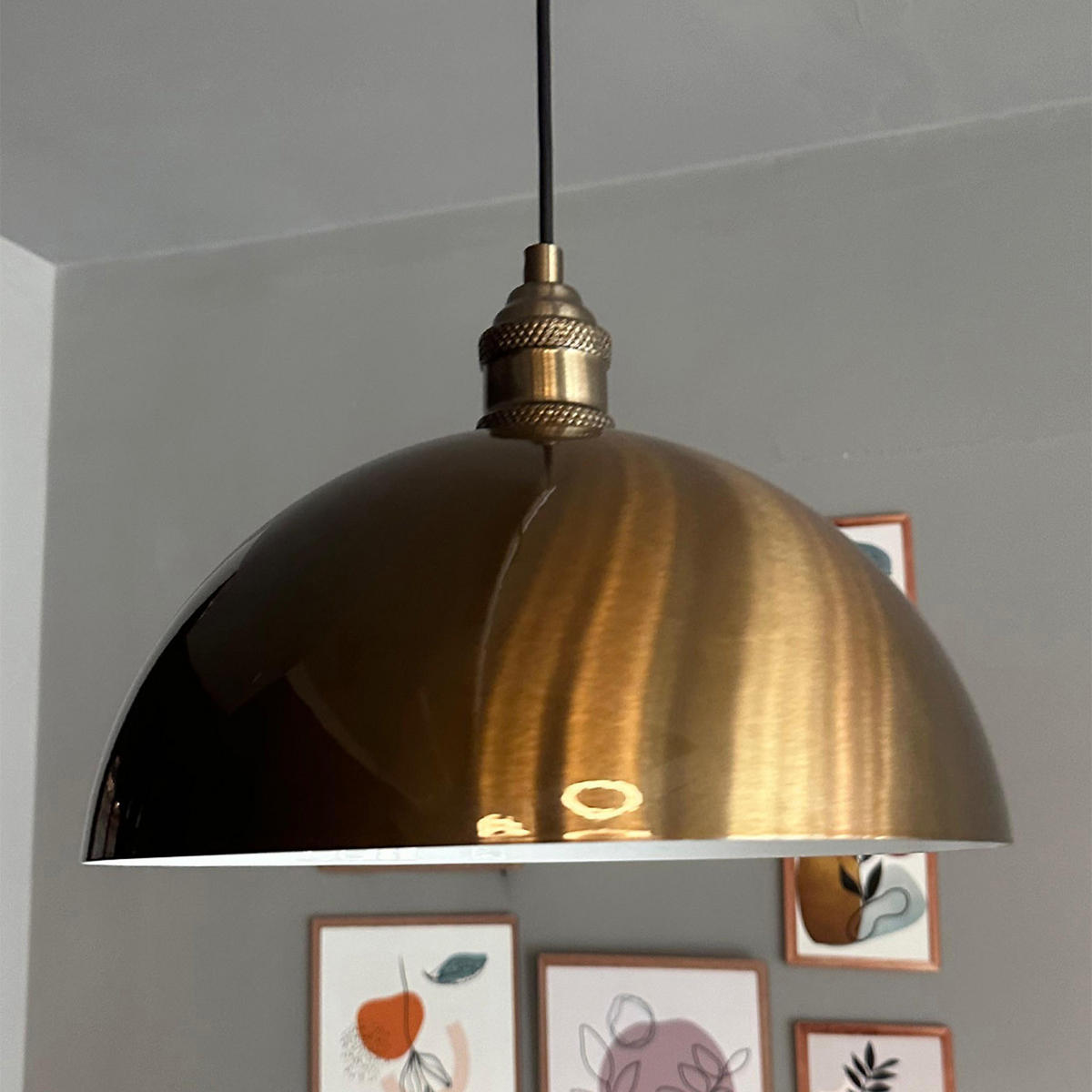 PENDELLEUCHTE LYimpi - Messingfarben, Metall (30/30/30cm) - Bamyum