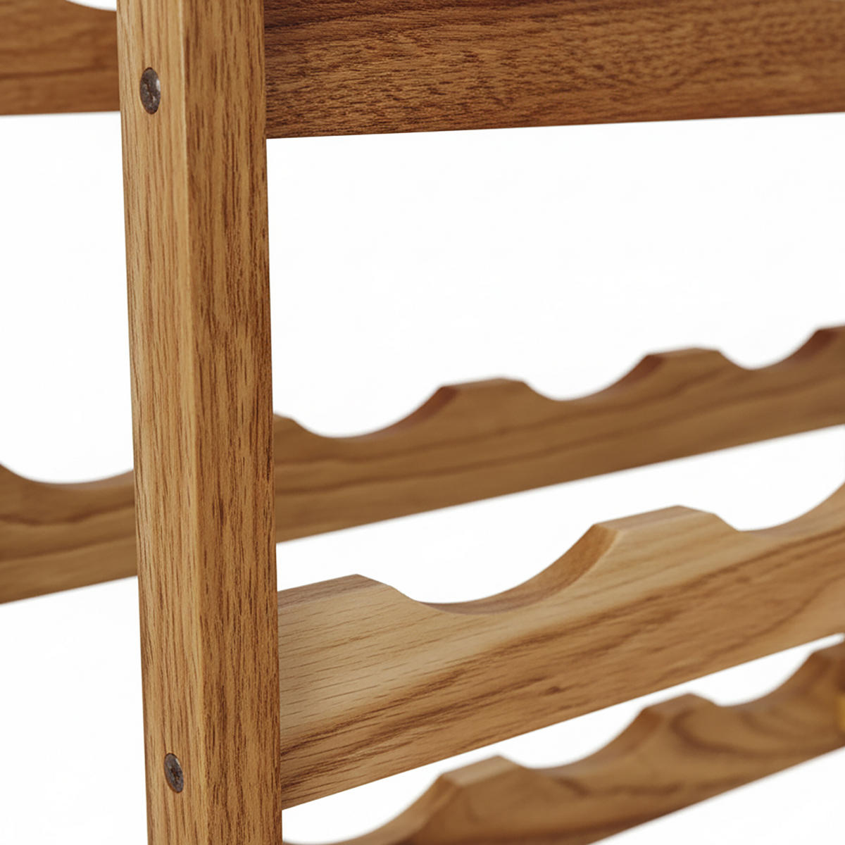 WEINREGAL - Hellbraun, Holz (78/28/21cm) - Relaxdays