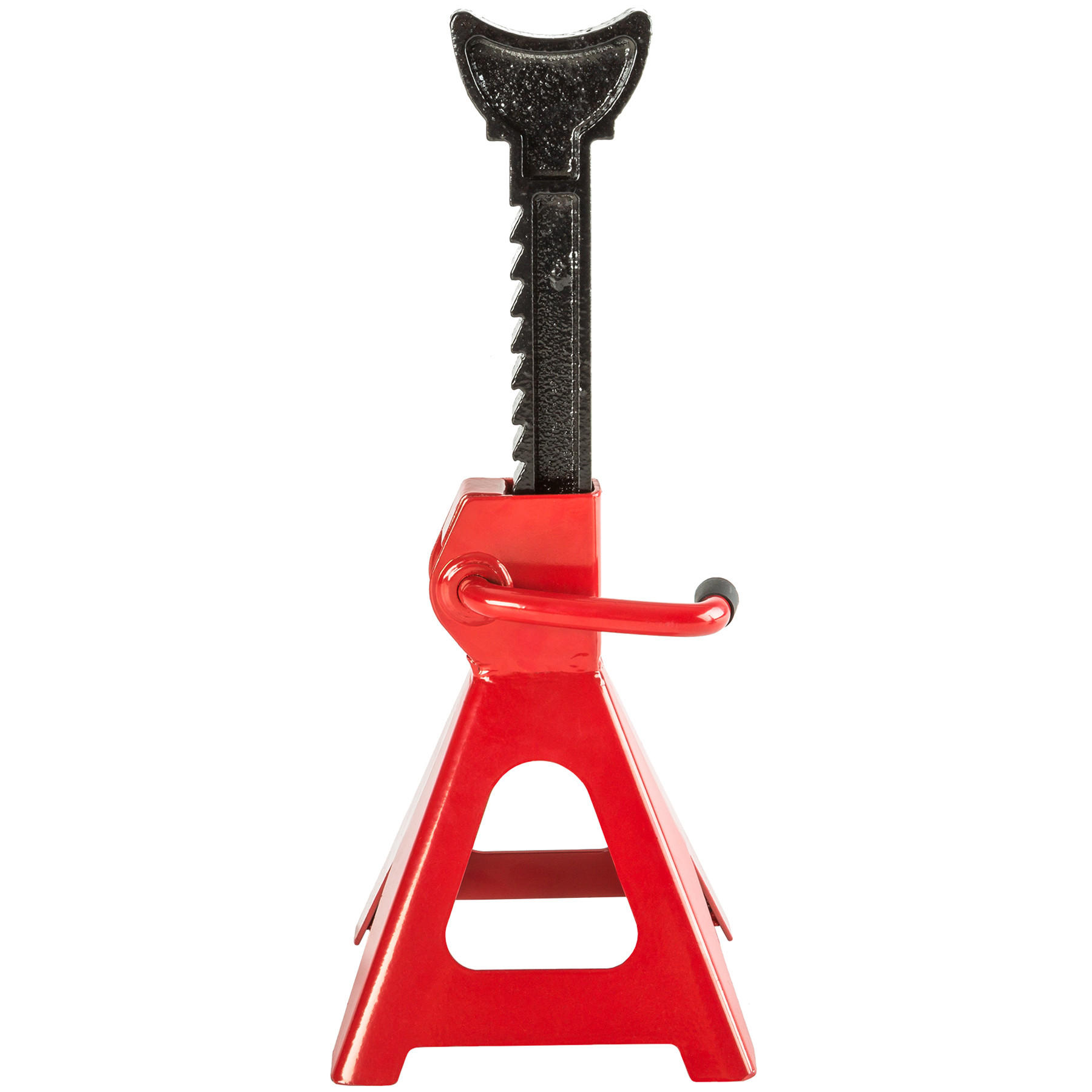 UNTERSTELLBOCK 2er Set, Ratschenmechanismus mit verriegelbarem Einhandhebel,rot - Rot, Metall (18/17/42.5cm) - tectake