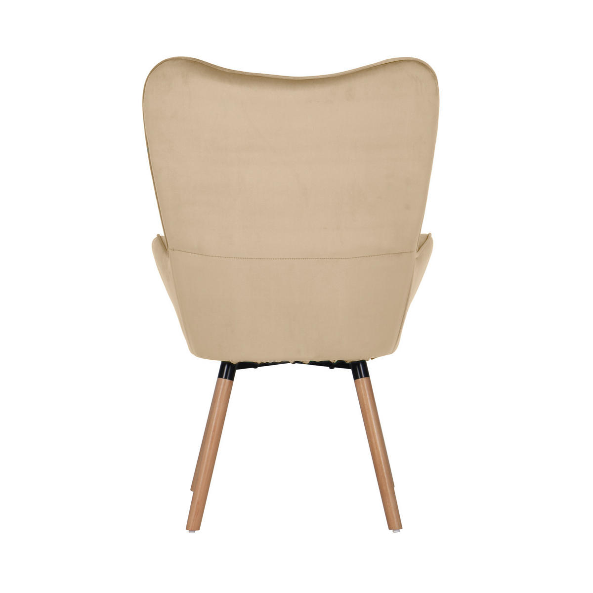 OHRENSESSEL CLEO Stoffbezug Beige - Beige, Textil (61/107/70cm) - SVITA