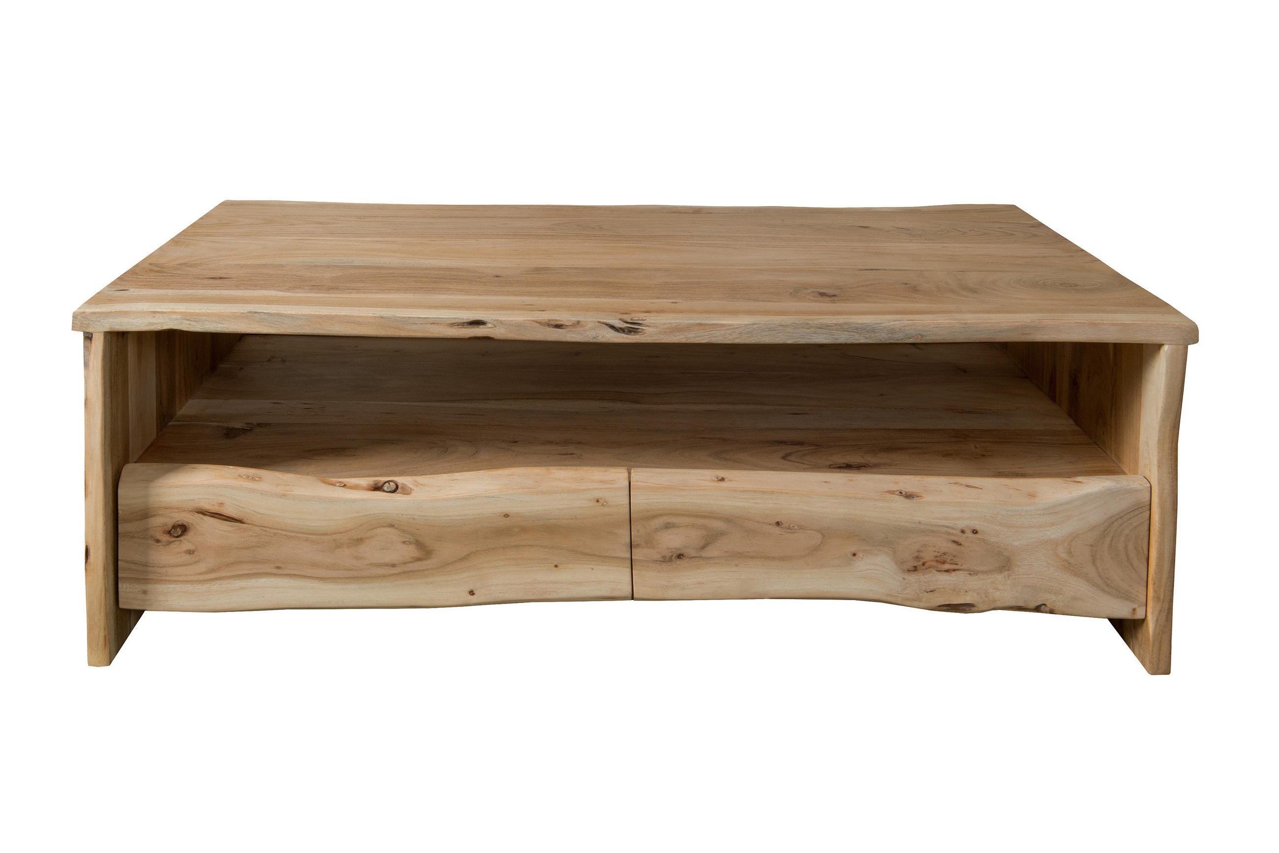 COUCHTISCH DAHLIA - Beige/Naturfarben, Akazienholz/Holz (70/130/45cm) - SAM