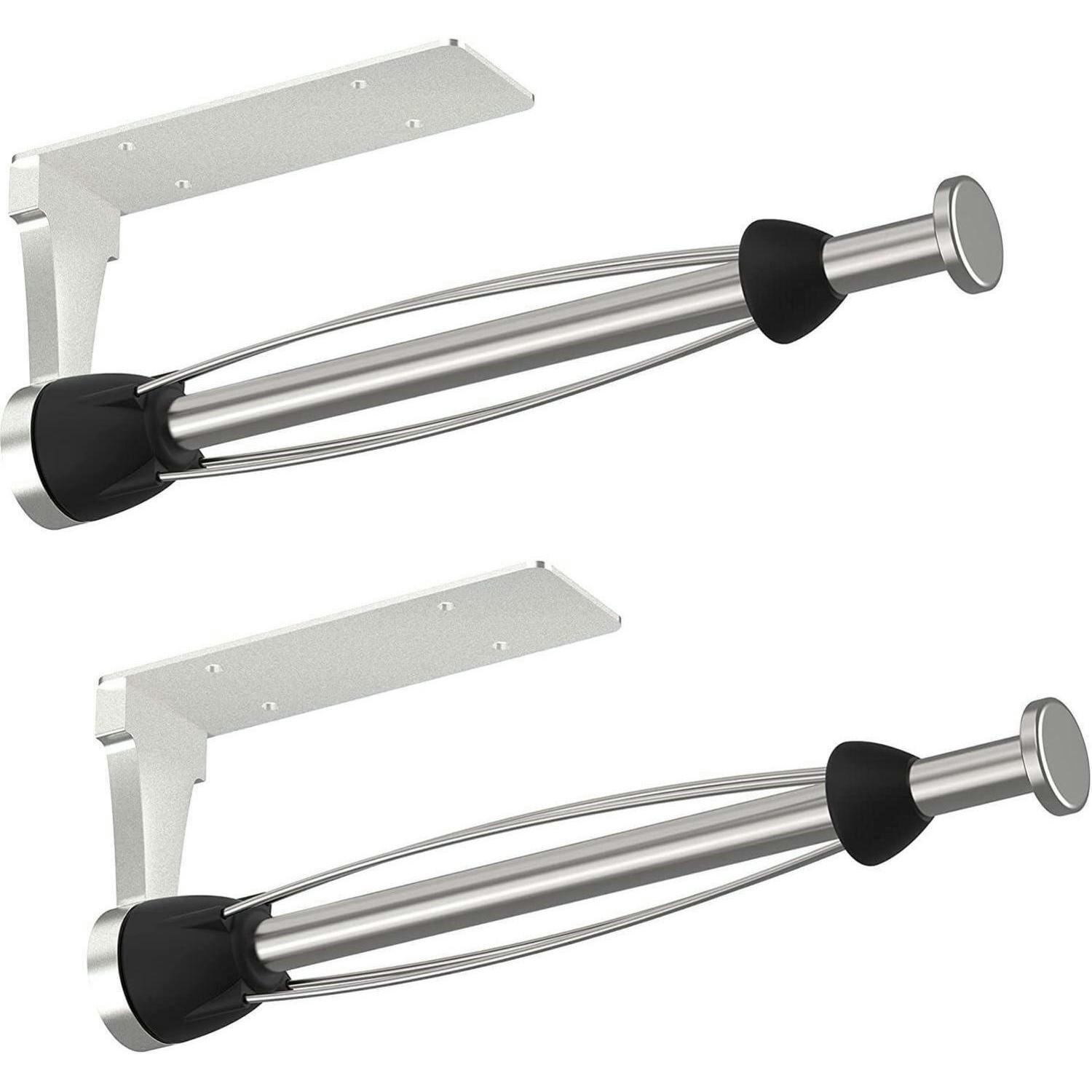 KÜCHENROLLENHALTER 2er-Set Edelstahl Silber - Multicolor, Metall (4.6/7.6/30.6cm)