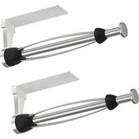 KÜCHENROLLENHALTER 2er-Set Edelstahl Silber - Multicolor, Metall (4.6/7.6/30.6cm)