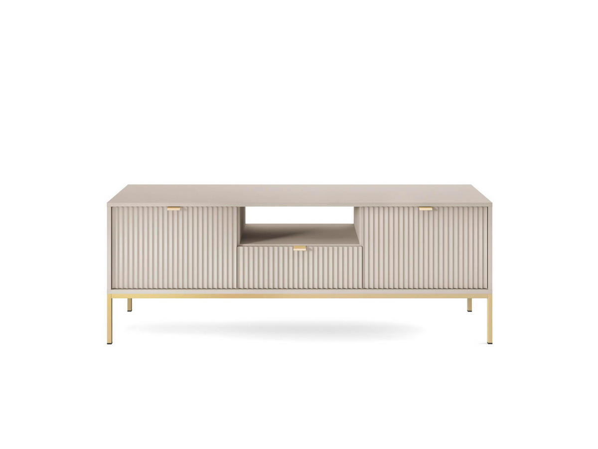 TV-SCHRANK Font 154x56x39 cm - Lowboard mit Stauraum - Tv Ständer aus Laminierter Spanplatte - Beige Kaschmir - Beige, Holzwerkstoff (154/56/39cm) - Chilly