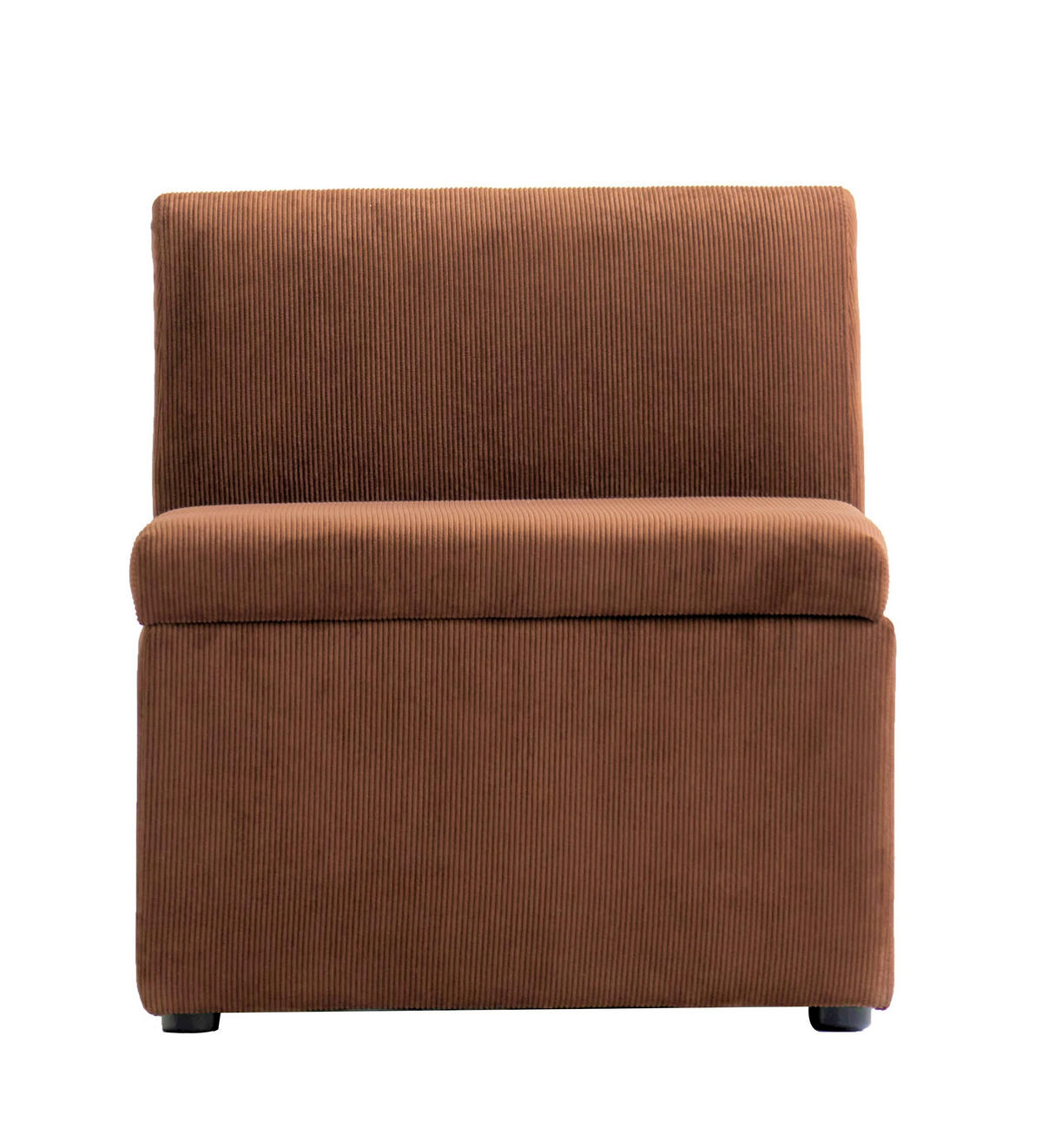 SOFA Samt Terracotta - Terra cotta, Textil (60/68/60cm) - Nordlys