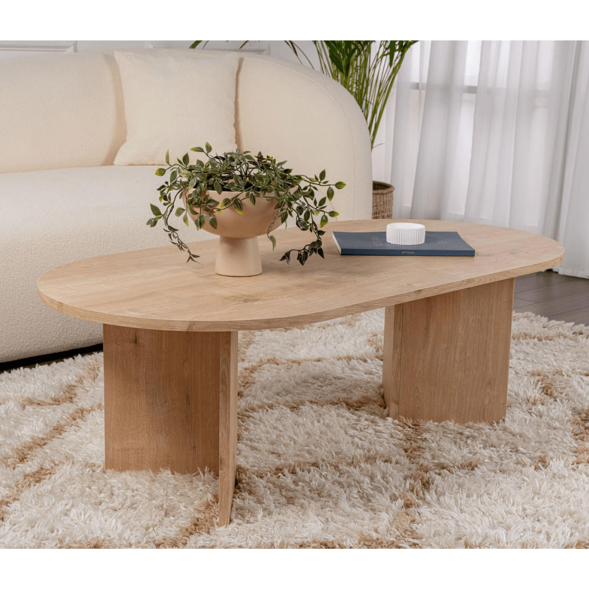 COUCHTISCH - iris 119/60/39,8 cm - Eichefarben, Holzwerkstoff (119/60/39.8cm) - Calicosy