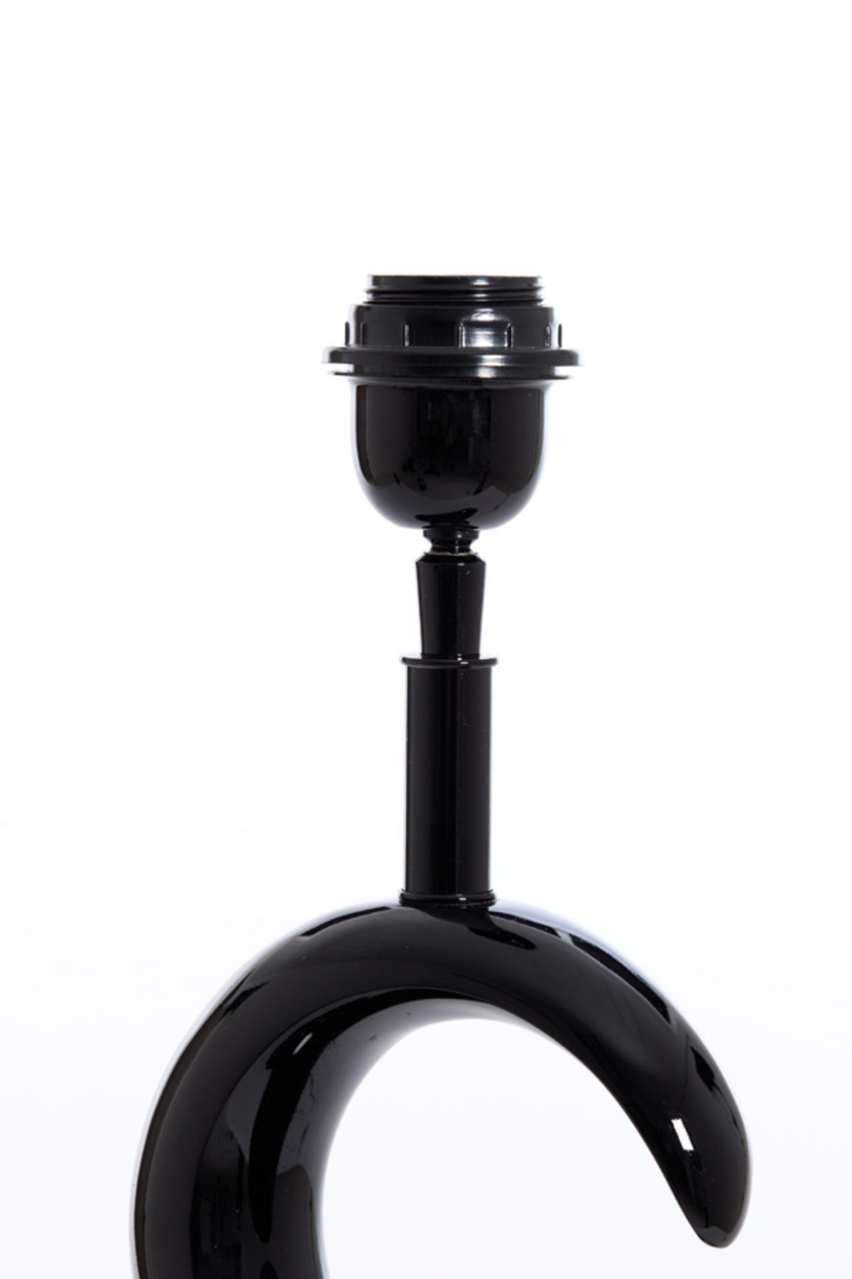 LAMPENFUSS Mond Schwarz Ø23/65 cm - Schwarz, Metall (23/13/65cm) - Light & Living