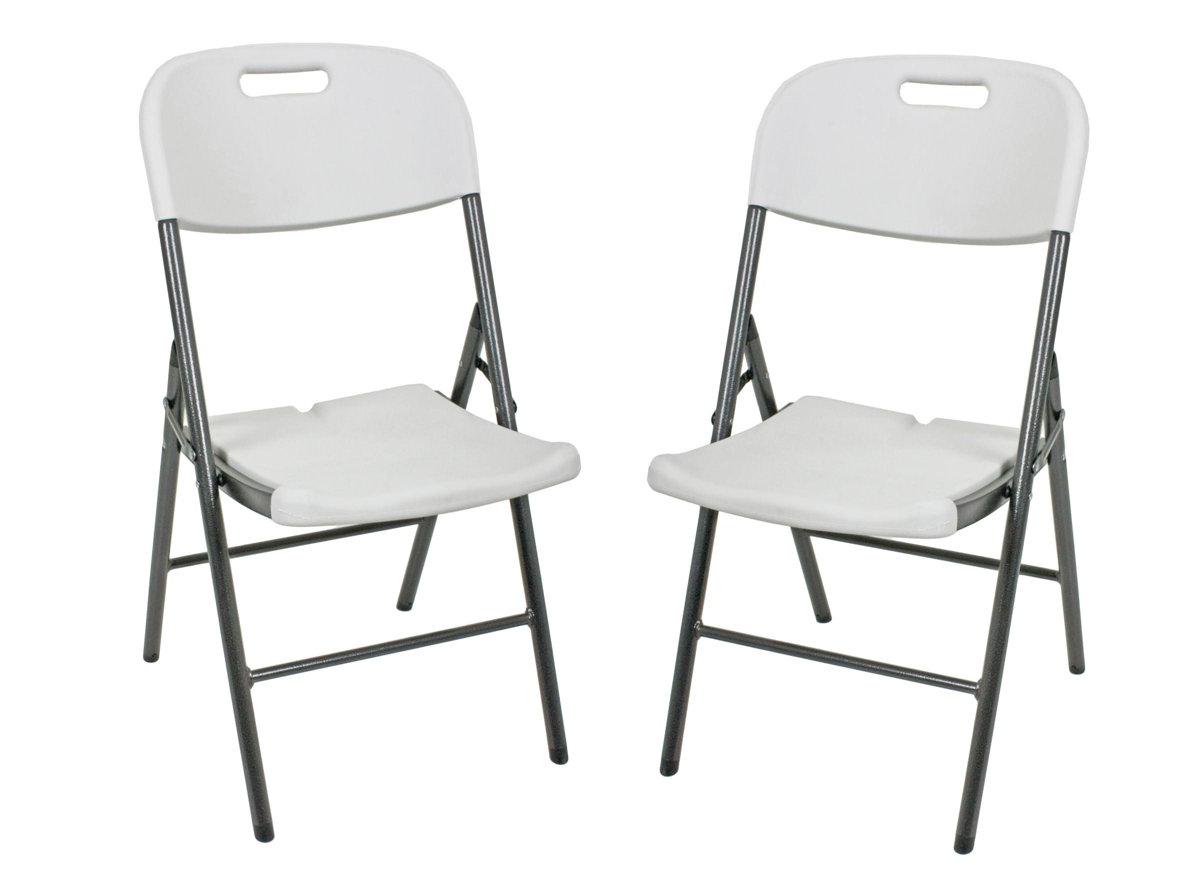 GARTENSTUHL 2er Set Ida Klappstuhl - Weiß, Kunststoff (46/87/54cm) - DELUKE