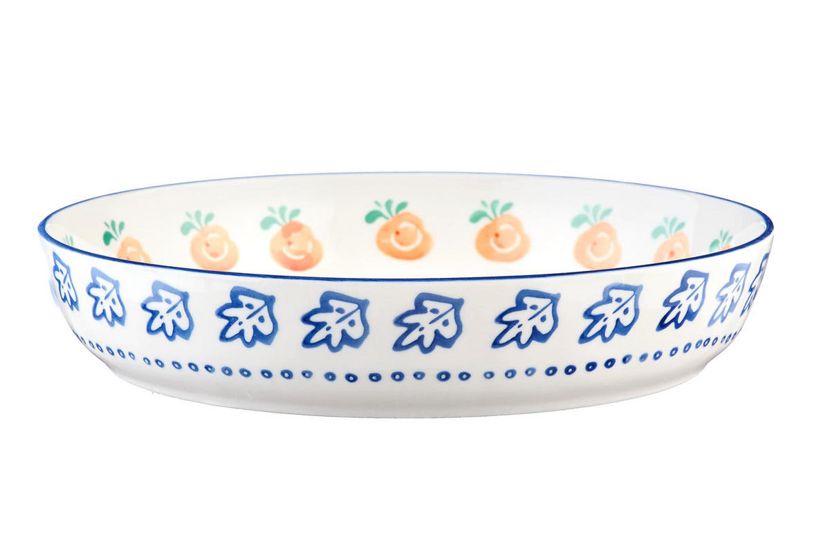 OBSTKORB Napoli Ø11cm - 2er-Set - Zitrusfrucht - Weiß, Keramik (25.5/5cm) - Björn