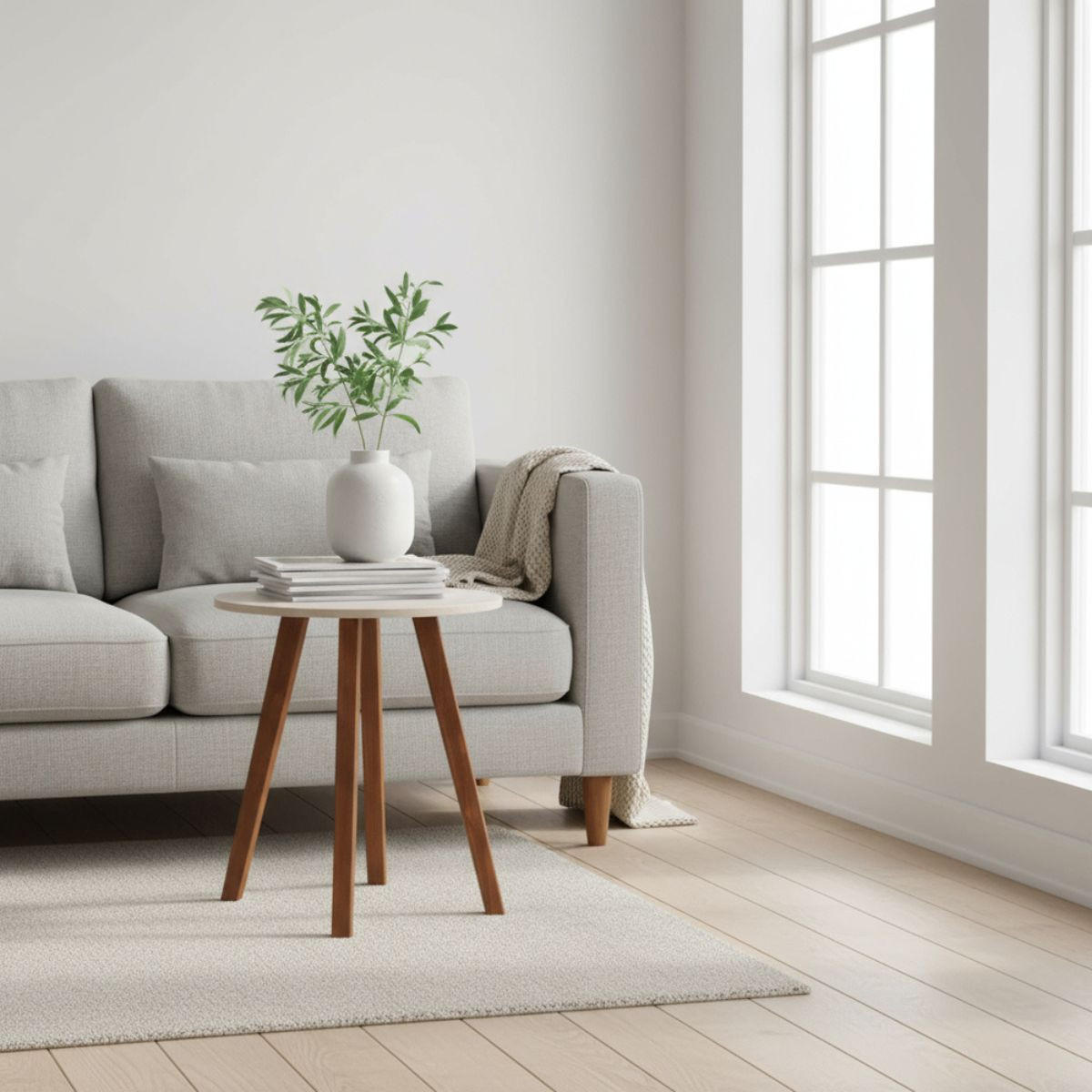 COUCHTISCH Dekorativ Ø 40 cm - Multicolor, Holzwerkstoff (41/8/43cm) - Home Styling Collection