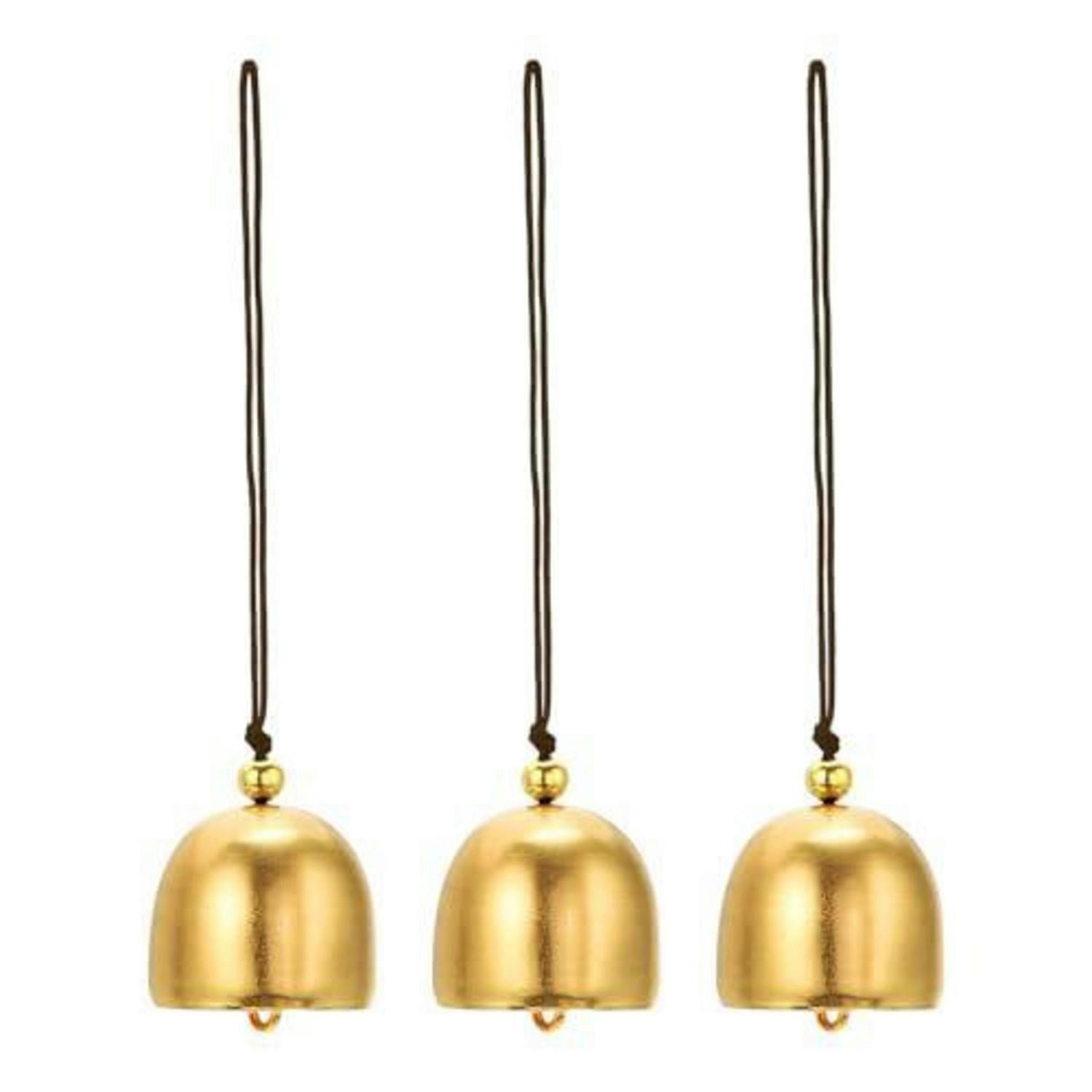 WINDSPIEL 3-teiliges Set Metall Gold Braun - Goldfarben, Metall (13/2.8/2.8cm)