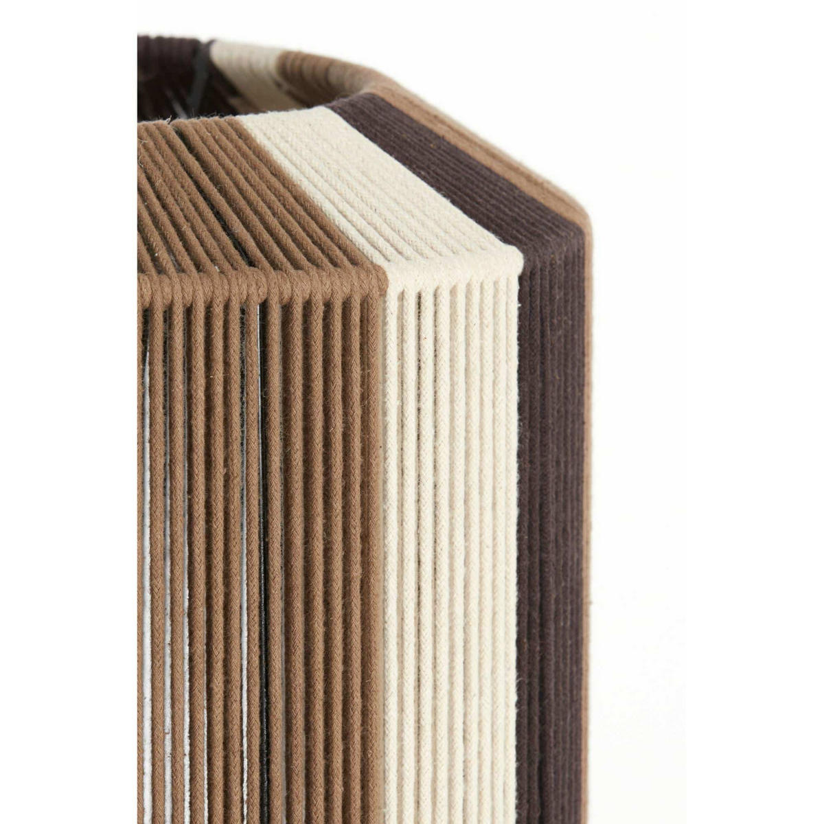 HÄNGELAMPE Kozana Braun 30/30/46 cm - Braun, Textil (30/30/46cm) - Light & Living