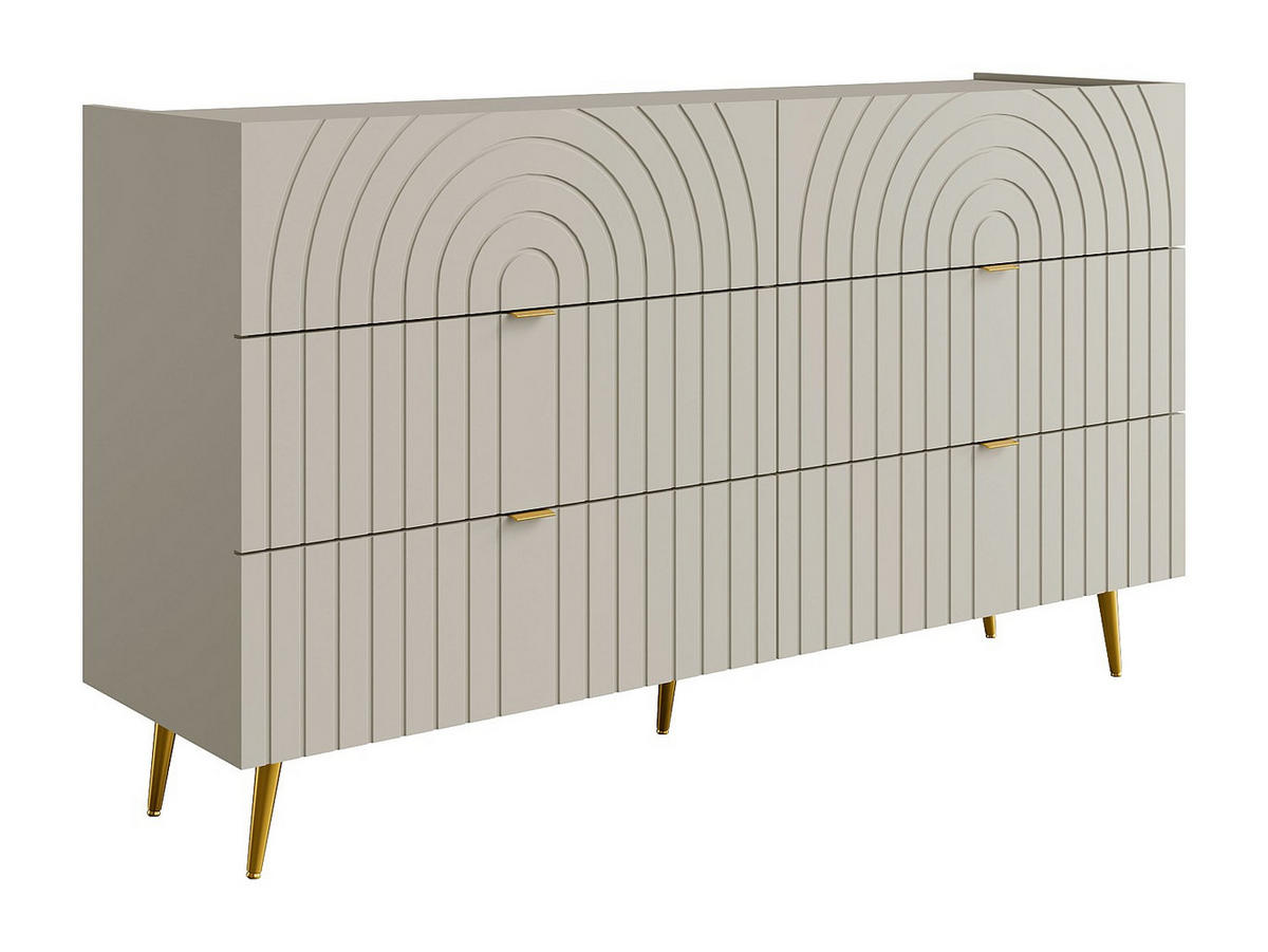 KOMMODE - 140 cm x 40 cm - holz - beige Norsim - Beige, Holz (140/80/40cm) - Vente-Unique