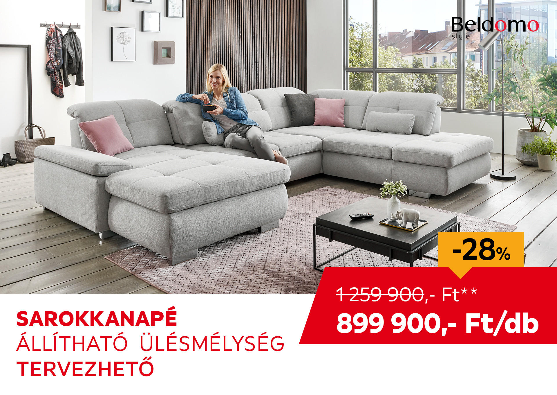 SAROKKANAPÉ Kiemelt termék 1259900 Ft.- helyett 899900 Ft.-