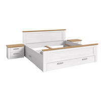 BETTANLAGE VERONA (B/H/T: ca. 301/90/209 cm) in Sibiu Lärche Nachbildung/Sibiu Lärche Nachbildung - Lärchefarben, Holzwerkstoff - Homes & Jones