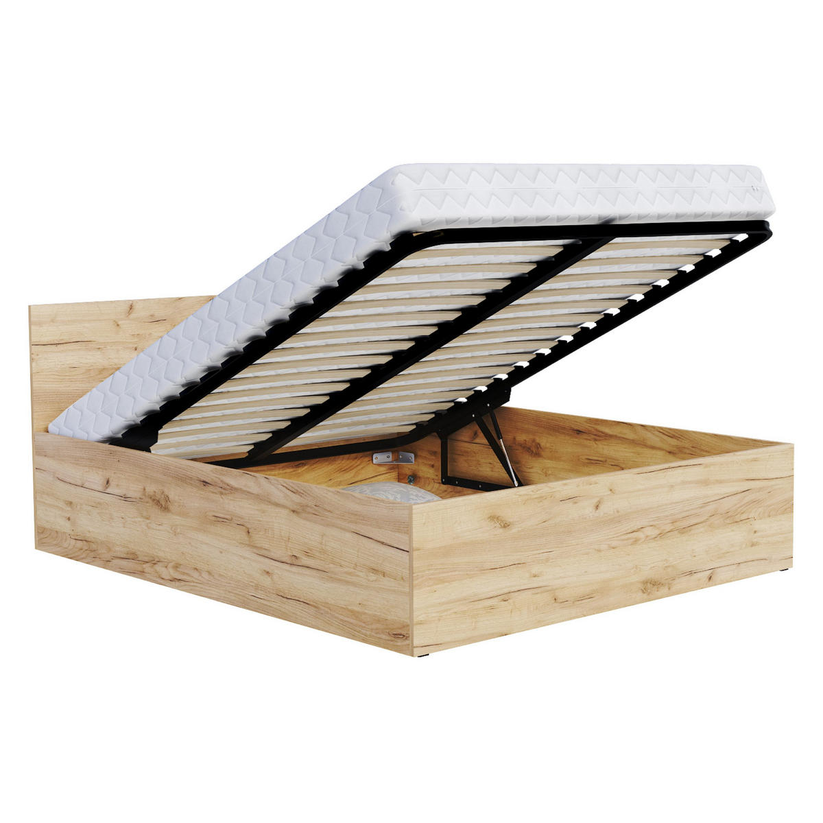 STAURAUMBETT Panama - Kieferfarben, Holzwerkstoff/Metall (180/200cm) - FDM