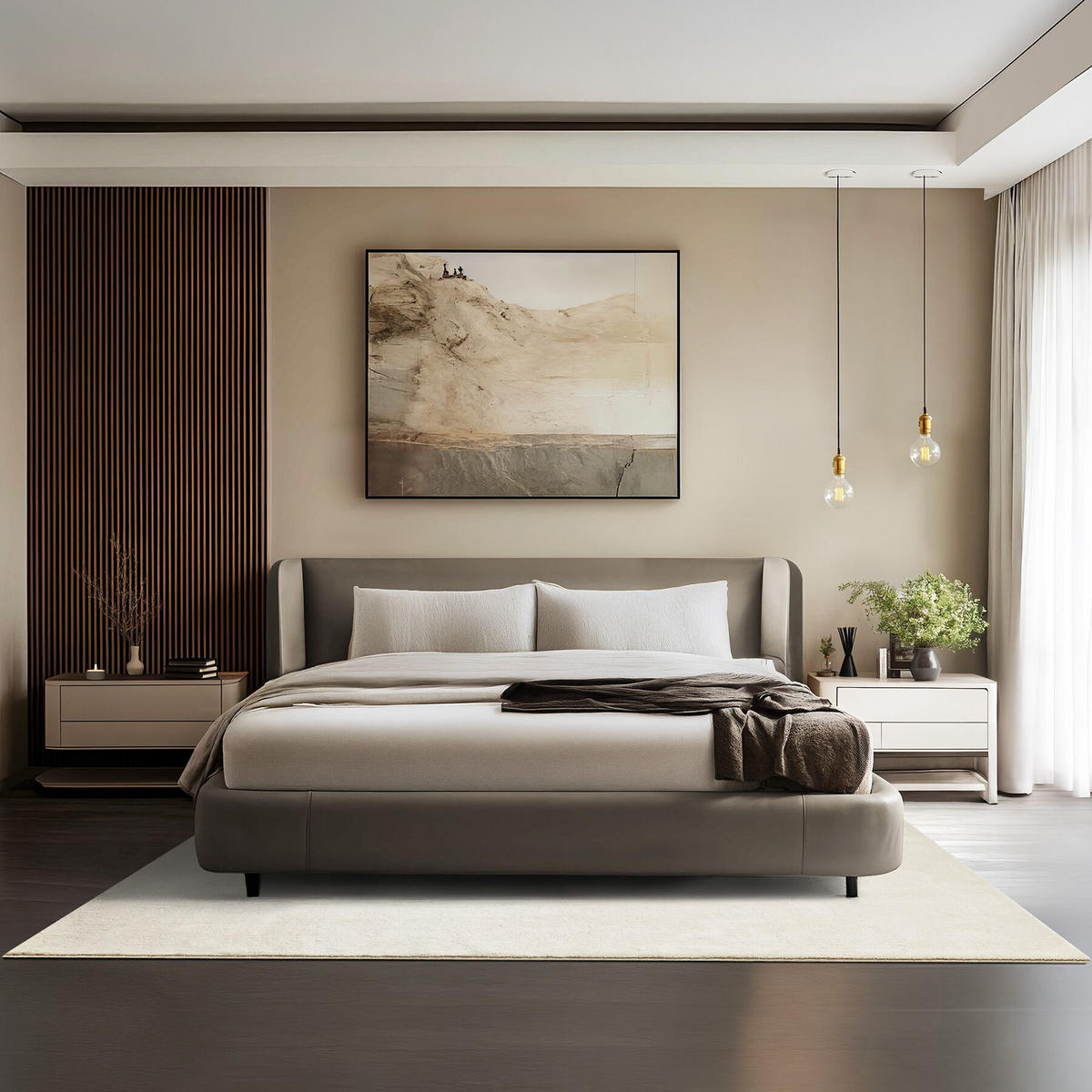 KURZFLORTEPPICH Soft Zone,rutschfeste Unterseite,creme - Creme, Kunststoff (230/160cm) - tectake