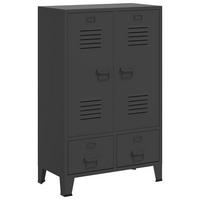 KLEIDERSCHRANK Industrie-Stil Anthrazit 67/35/107 Cm Stahl - Anthrazit, Metall (35/107/67cm) - vidaXL