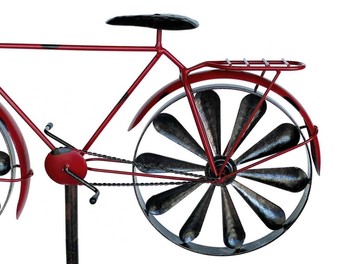 GARTENSTECKER Metall Rot Fahrrad 160 cm - Rot, Metall (50/160/11.5cm) - DanDiBo