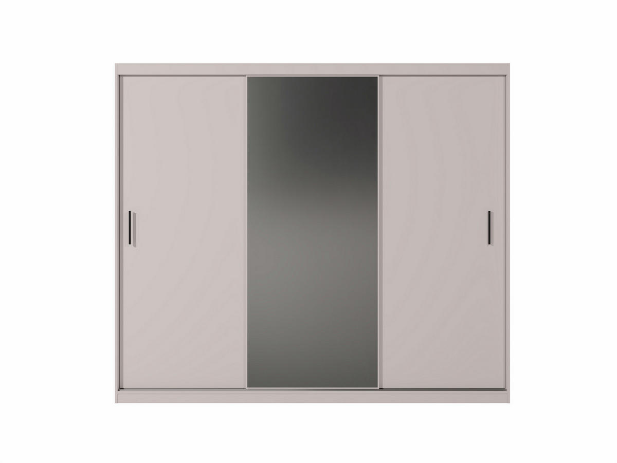 SCHWEBETÜRENSCHRANK Mirano Kaschmir 250 cm - Kaschmir, Holzwerkstoff (250/215/60cm) - Ravio