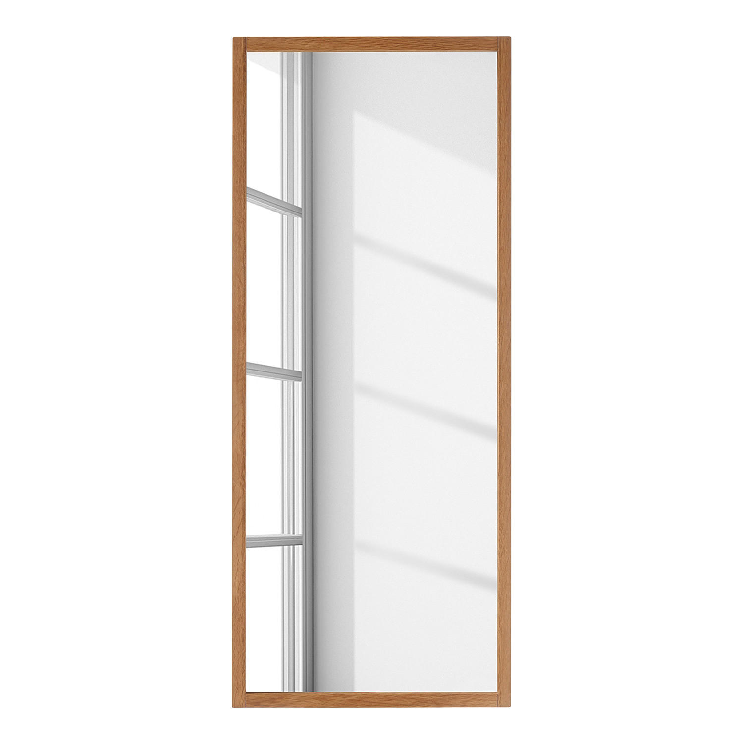 SPIEGEL - Eiche massiv - Eichefarben, Holz (50/120/2cm) - home24