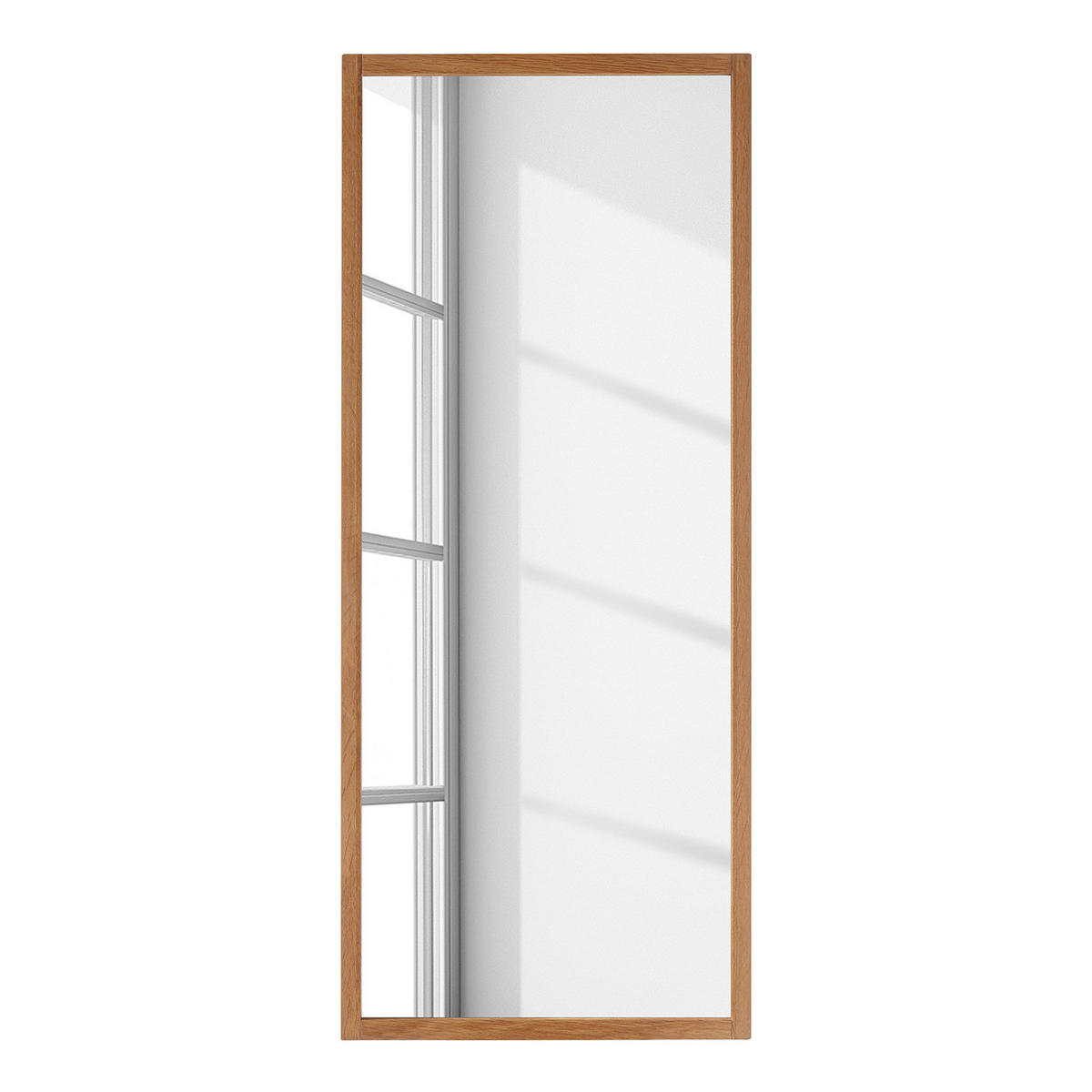 SPIEGEL - Eiche massiv - Eichefarben, Holz (50/120/2cm) - home24