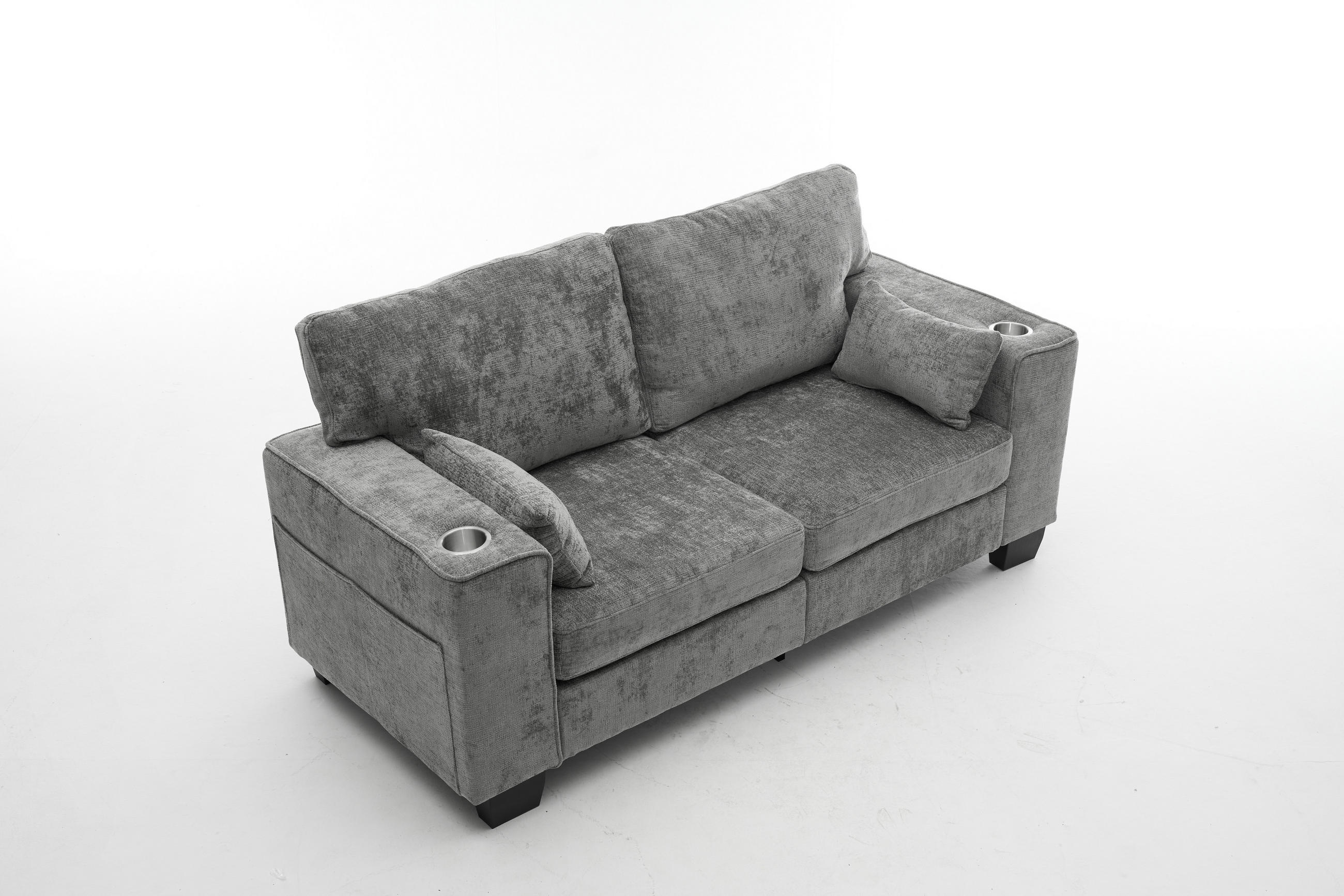 ComfortXL 2-Sitzer-Sofa Dunkelgrau 182x96x79 cm