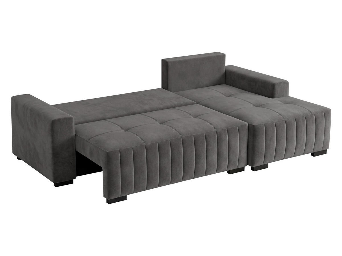 COLTAR Hugo, Dreapta - albastru/maro închis, material textil/lemn (140/240cm)