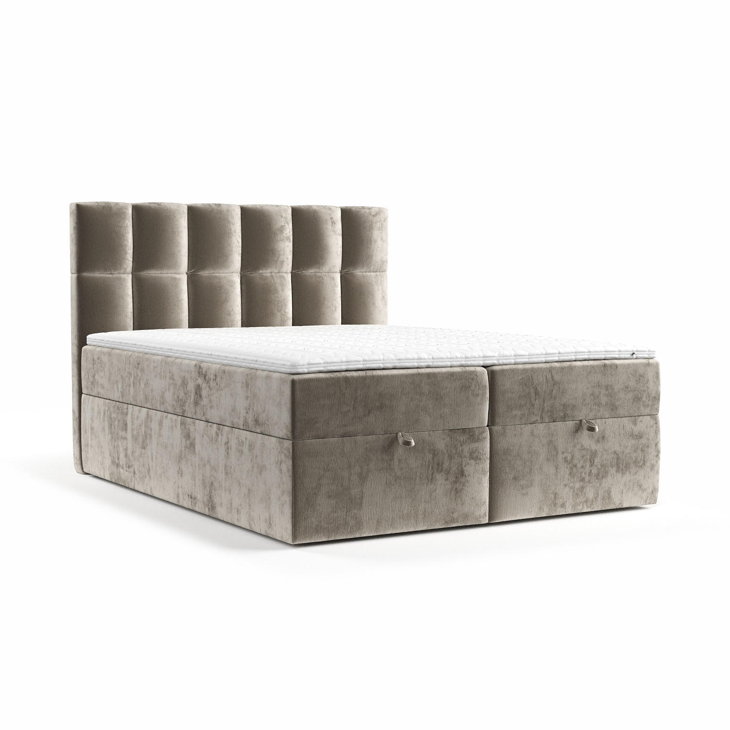 BOXBETT Essence Beige 180/200 cm - Beige/Schwarz, Holz/Holzwerkstoff (180/200cm) - Maison de Reve