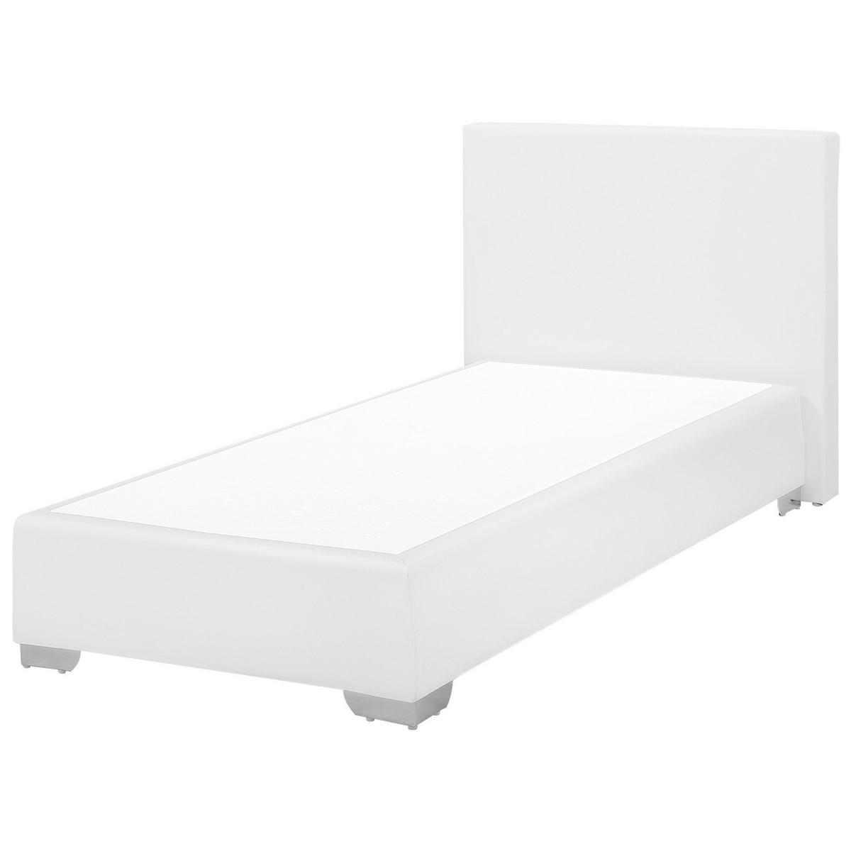 BOXSPRINGBETT 90/200cm Weiß President - Weiß, Kunststoff/Textil (90/200cm) - Beliani