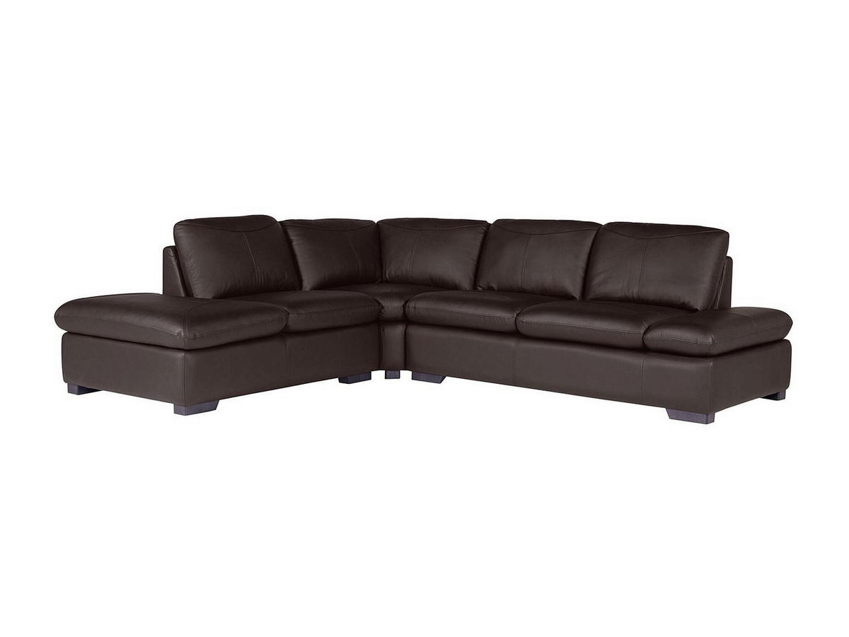 SOFA - 5 Personen - leder - schokoladenbraun Onyx - Braun, Leder (268/79/231cm) - Vente-Unique