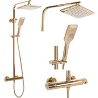 DUSCHSET Rea Tom Gold - Goldfarben, Metall (27.5/120/39cm) - REA