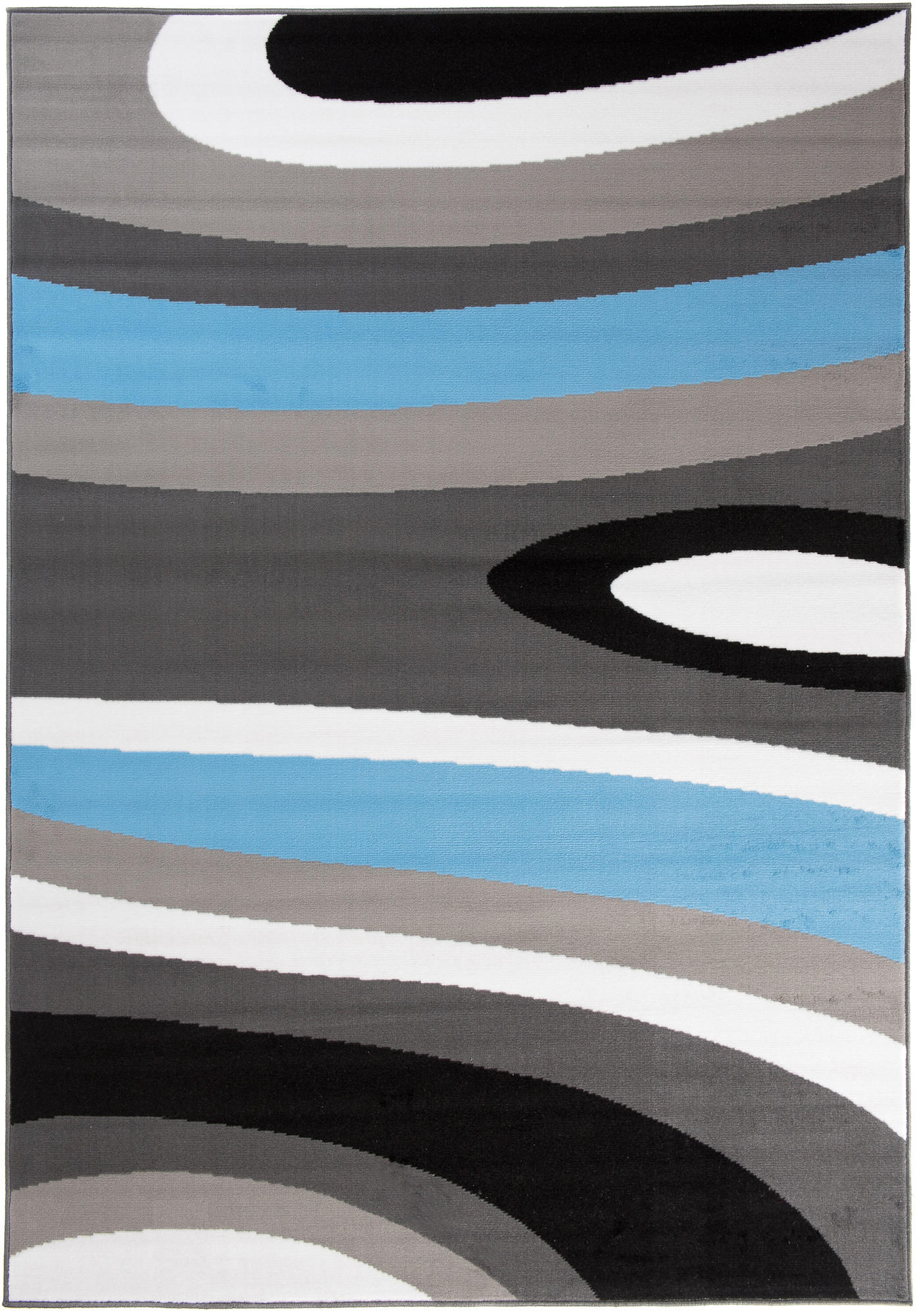 TEPPICH MAYA Blau Streifen Gestreift 200/300 cm - Blau, Textil (200/300cm) - Tapiso