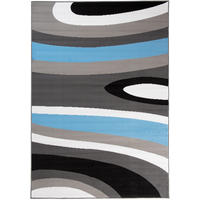 TEPPICH MAYA Blau Streifen Gestreift 200/300 cm - Blau, Textil (200/300cm) - Tapiso