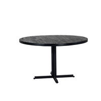ESSTISCH rund aus Mangoholz 130cm, schwarz - Schwarz, Holz (130/130/76cm) - Giga Meubel